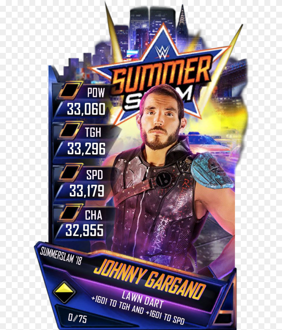 Wwe Supercard Summerslam 18 Cards, Adult, Male, Man, Person Free Transparent Png