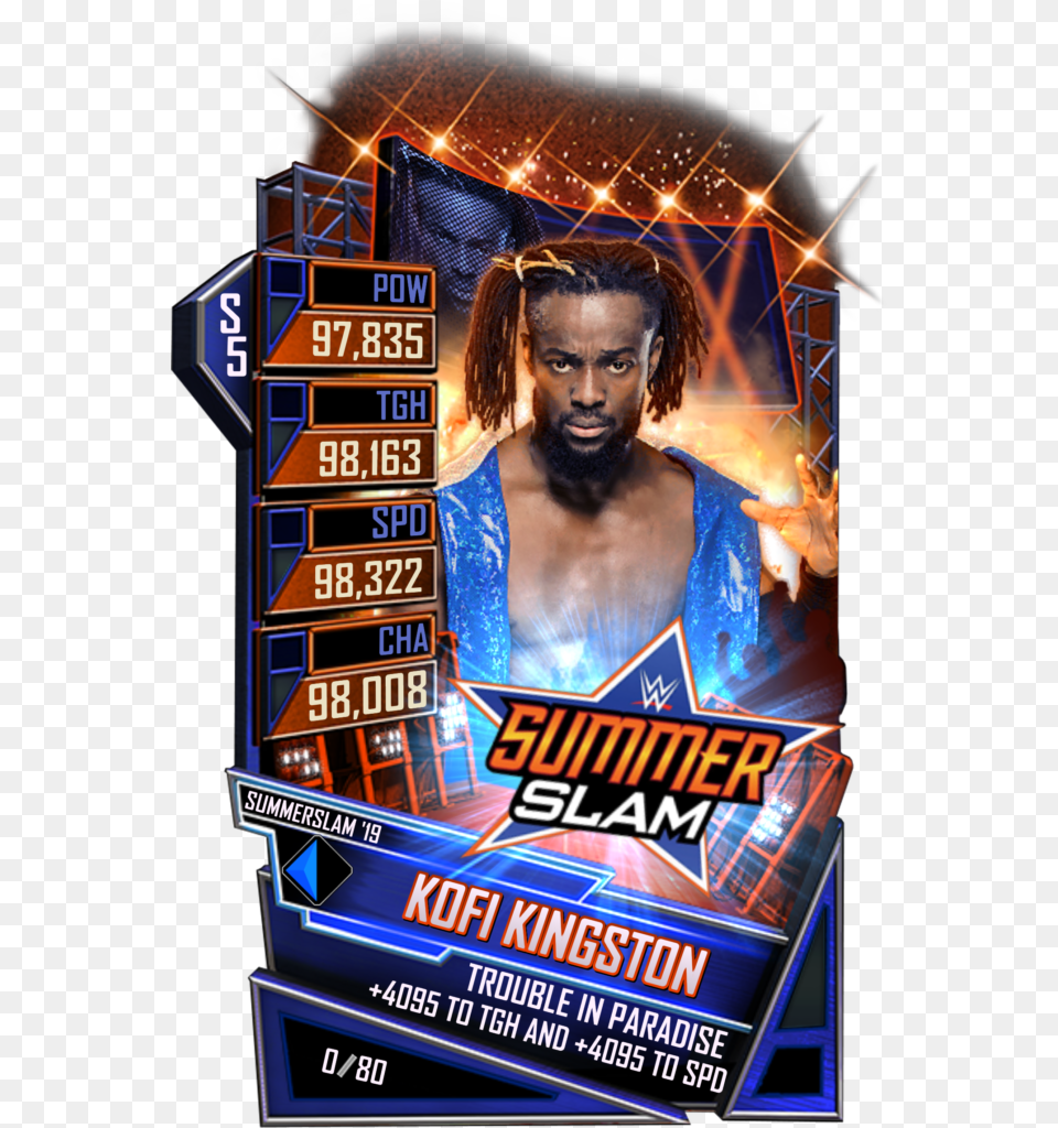 Wwe Supercard Summerslam 19 Cards, Advertisement, Poster, Adult, Female Free Png Download