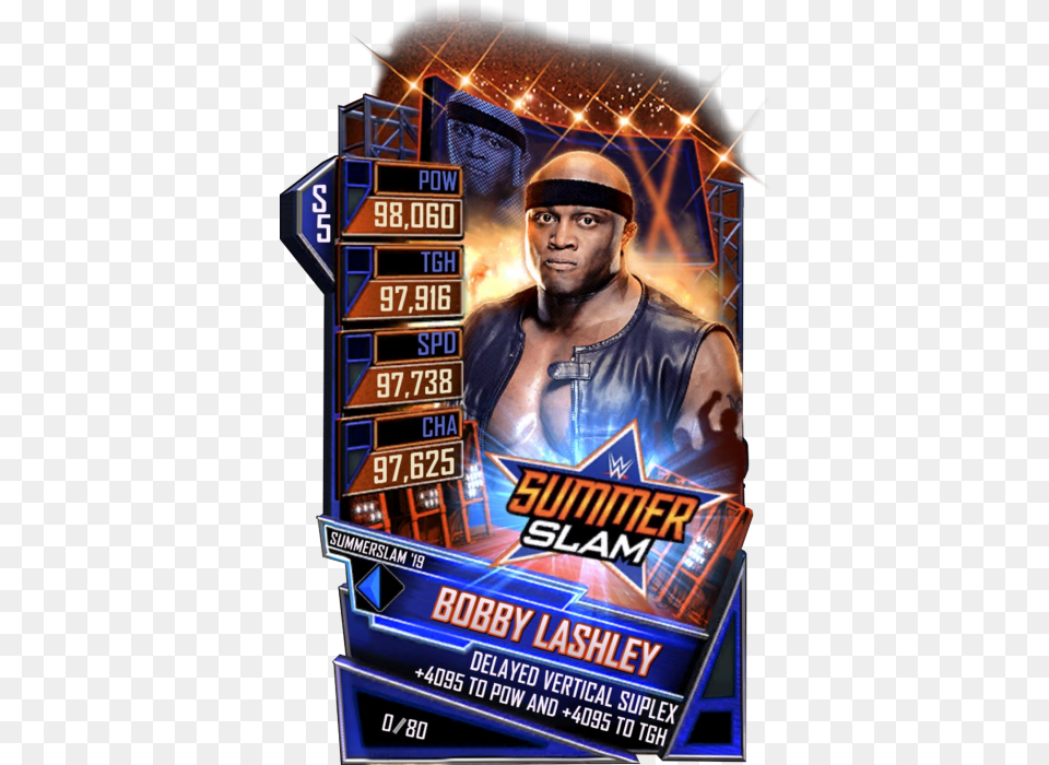 Wwe Supercard Summerslam 19 Cards, Advertisement, Poster, Adult, Male Free Transparent Png