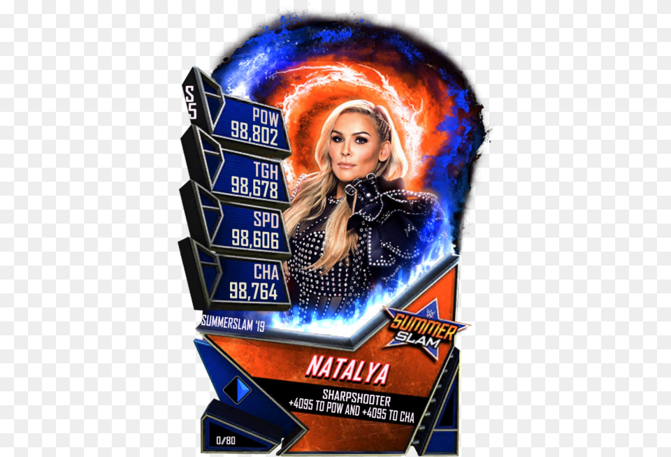 Wwe Supercard Summerslam 19 Fusions, Advertisement, Poster, Adult, Female Free Png