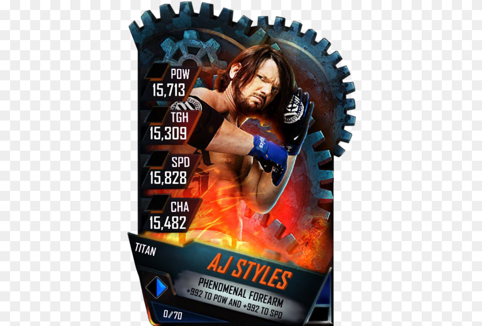 Wwe Supercard Titan Cards, Advertisement, Poster, Adult, Male Free Png