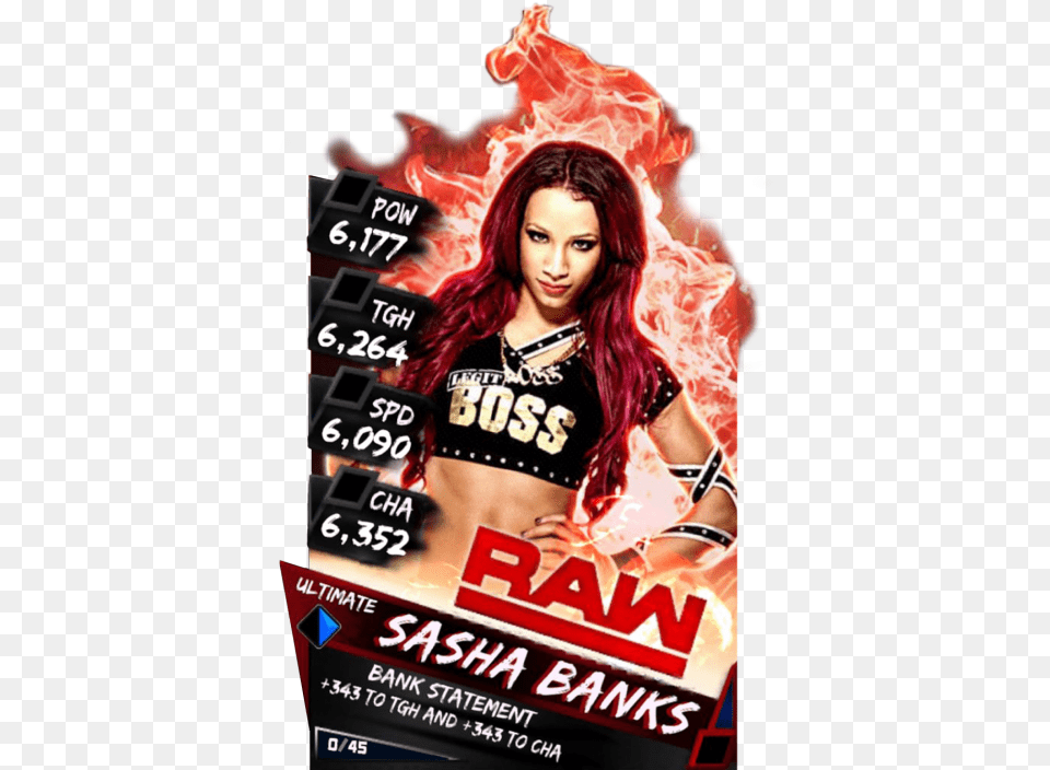 Wwe Supercard Ultimate Cards, Adult, Advertisement, Female, Person Free Png