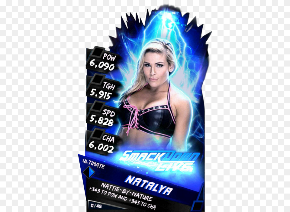 Wwe Supercard Ultimate Cards, Advertisement, Poster, Adult, Female Png