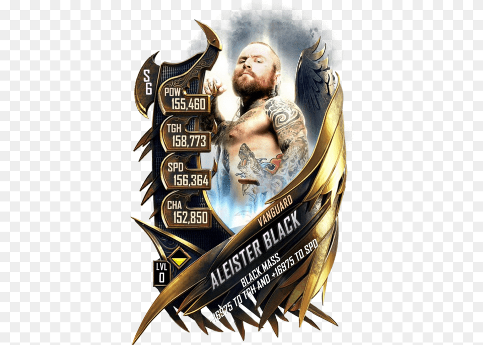 Wwe Supercard Vanguard, Tattoo, Skin, Person, Advertisement Png Image