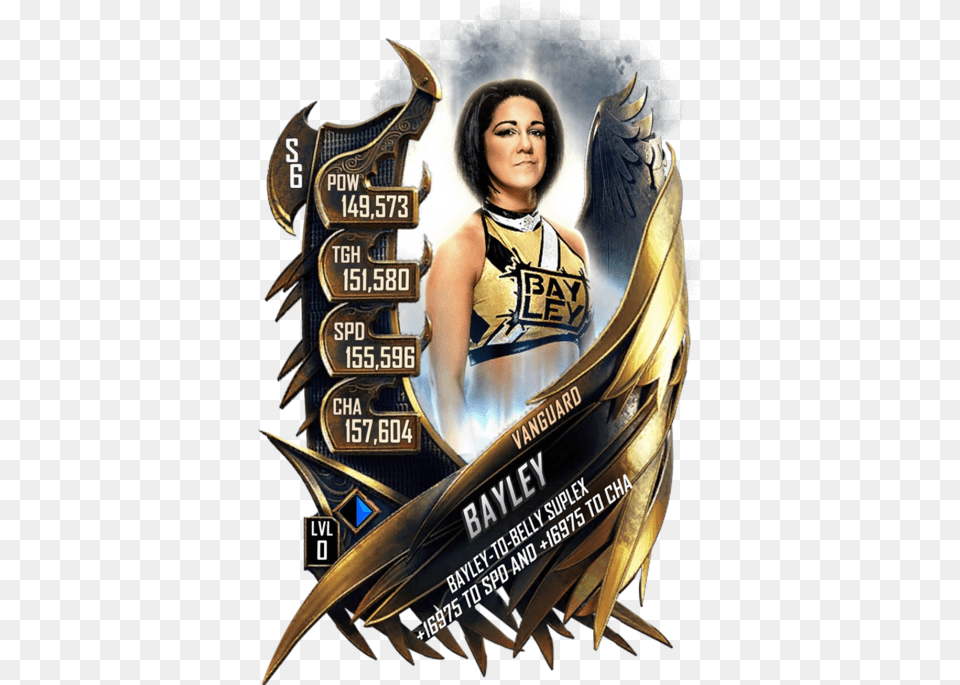 Wwe Supercard Vanguard Cards, Adult, Poster, Person, Woman Free Png Download