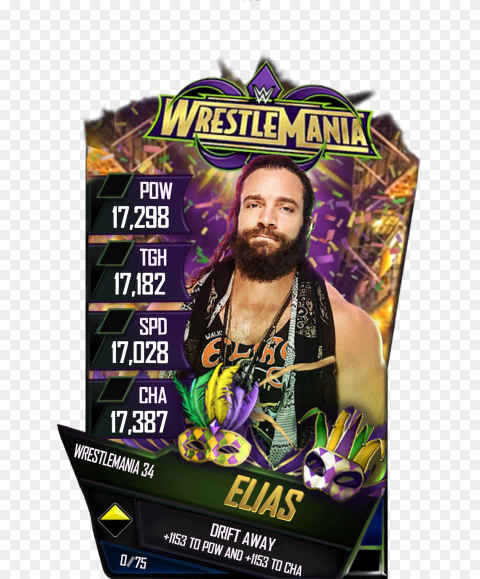 Wwe Supercard Wm, Advertisement, Poster, Adult, Male Free Transparent Png