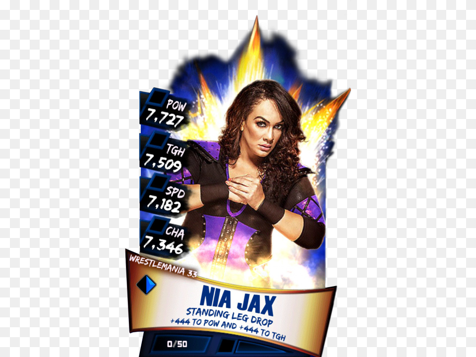Wwe Supercard Wrestlemania, Adult, Advertisement, Female, Person Free Transparent Png