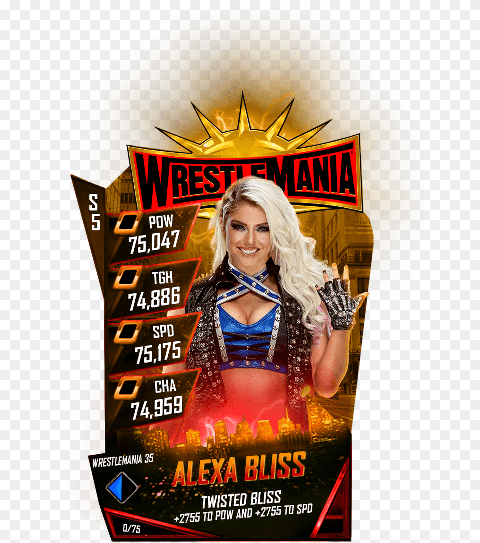 Wwe Supercard Wrestlemania, Advertisement, Poster, Adult, Female Free Transparent Png