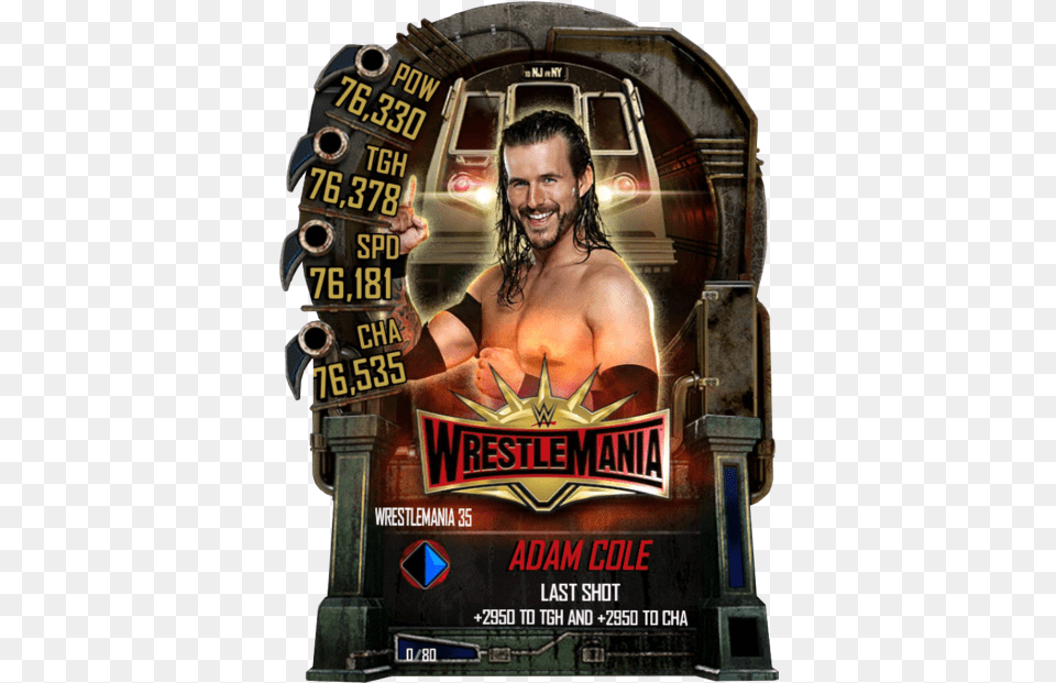 Wwe Supercard Wrestlemania, Poster, Advertisement, Adult, Person Free Transparent Png