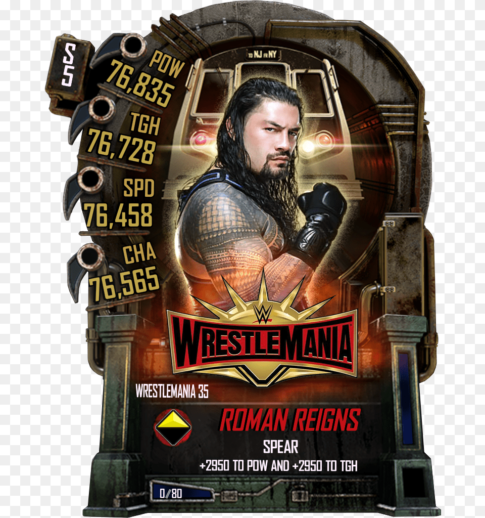 Wwe Supercard Wrestlemania, Advertisement, Poster, Adult, Male Free Png