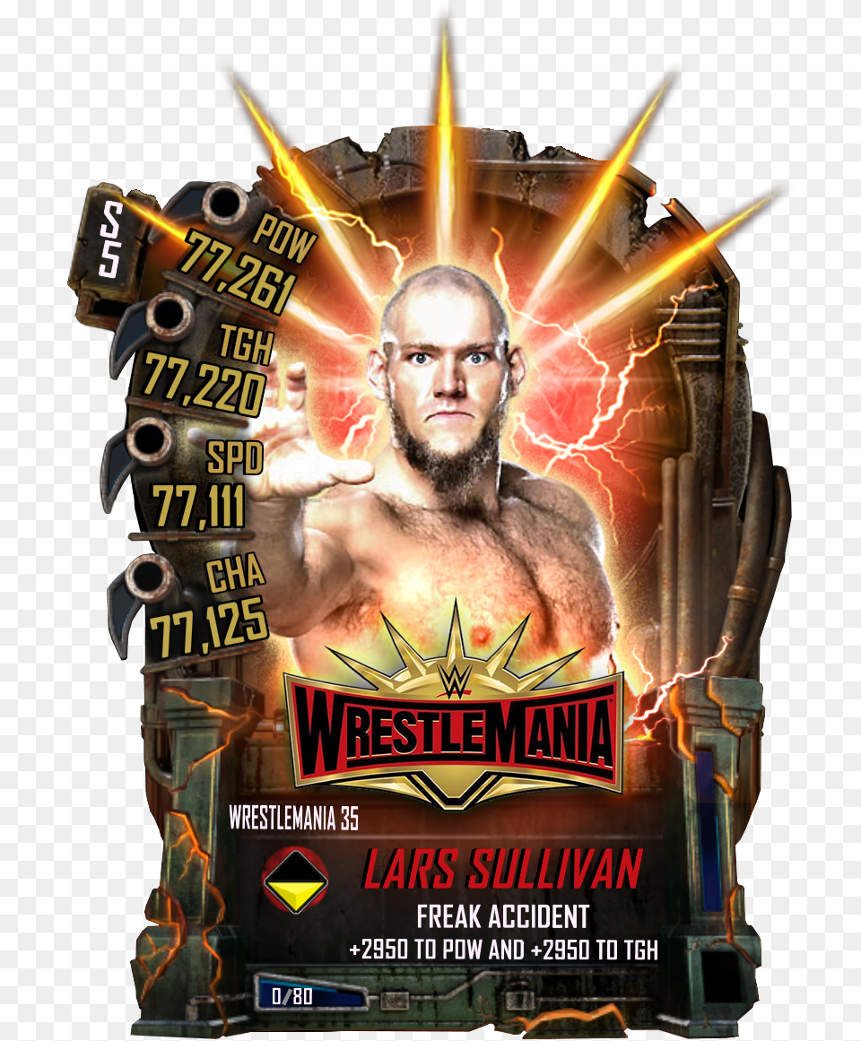 Wwe Supercard Wrestlemania 35 Cards Wrestlemania 35 Wwe Supercard, Advertisement, Poster, Adult, Male Png Image