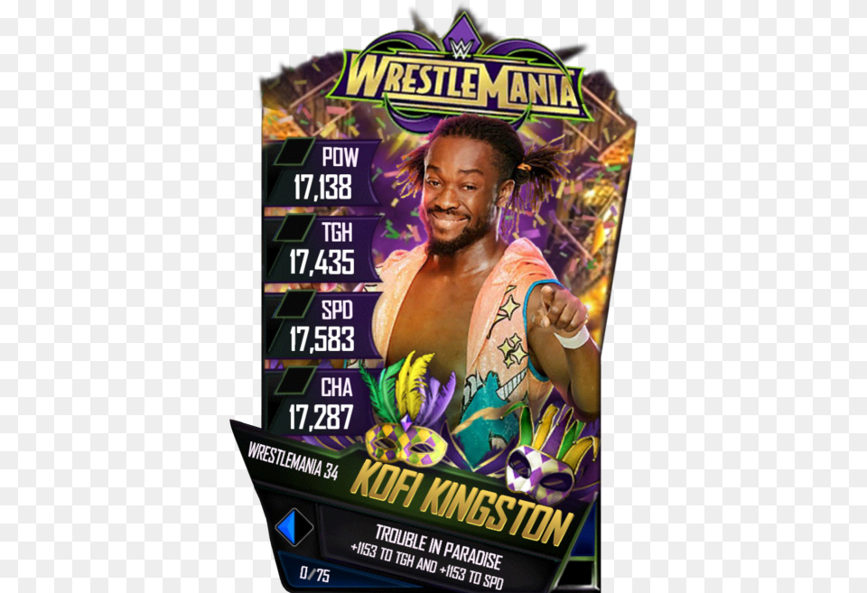 Wwe Supercard Wrestlemania, Advertisement, Poster, Adult, Male Free Png Download