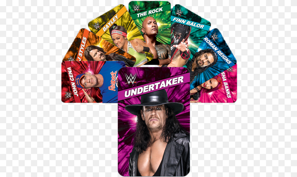 Wwe Superstar Rumble Cards, Clothing, Hat, Adult, Person Png
