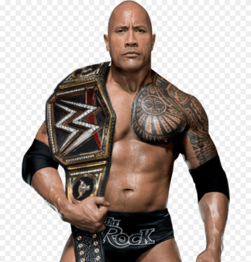 Wwe Superstar The Rock Wwe Champion The Rock, Person, Skin, Tattoo, Adult Png