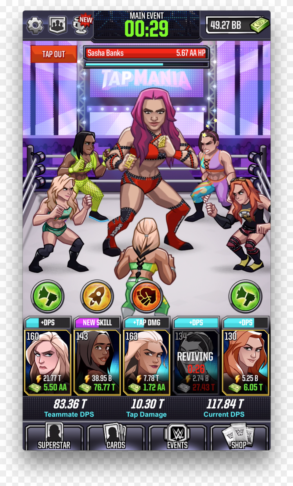 Wwe Tap Mania Characters, Book, Comics, Publication, Adult Free Png