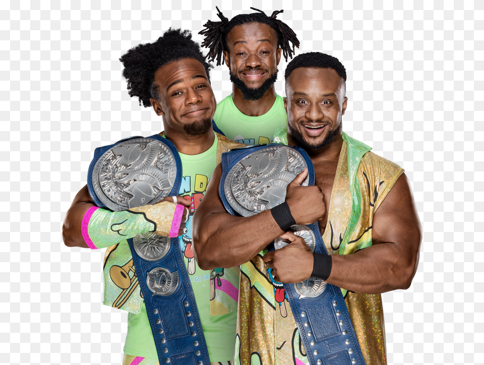 Wwe The New Day New Day Smackdown Tag Team Champions, Adult, Male, Man, Person Free Png Download