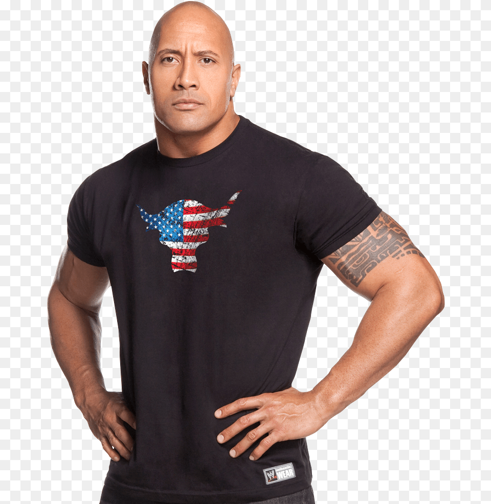 Wwe The Rock, Tattoo, T-shirt, Skin, Person Free Transparent Png
