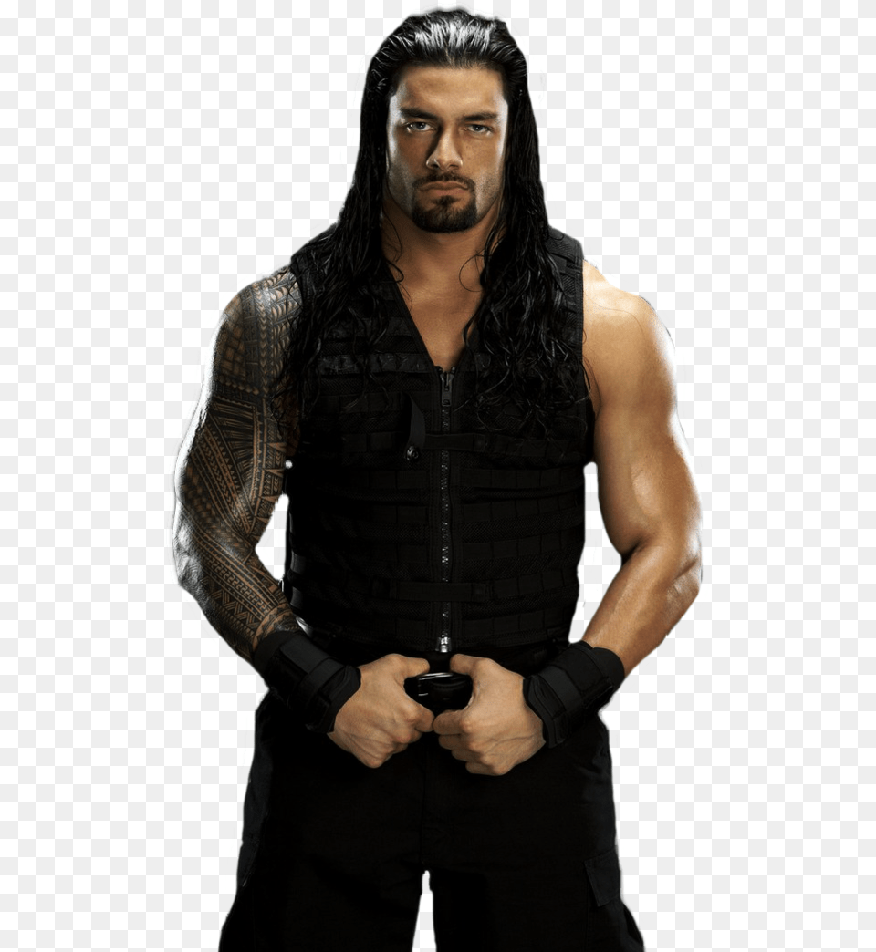 Wwe The Shield Roman Reigns, Vest, Clothing, Person, Man Free Transparent Png