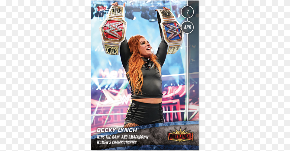 Wwe Topps Now Card, Adult, Female, Person, Woman Png