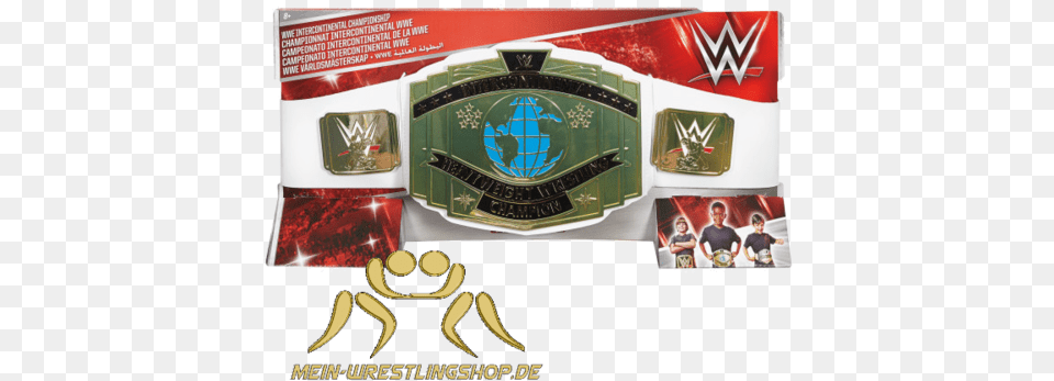 Wwe Toy Intercontinental Championship Belt, Logo, Accessories, Person, Symbol Free Transparent Png