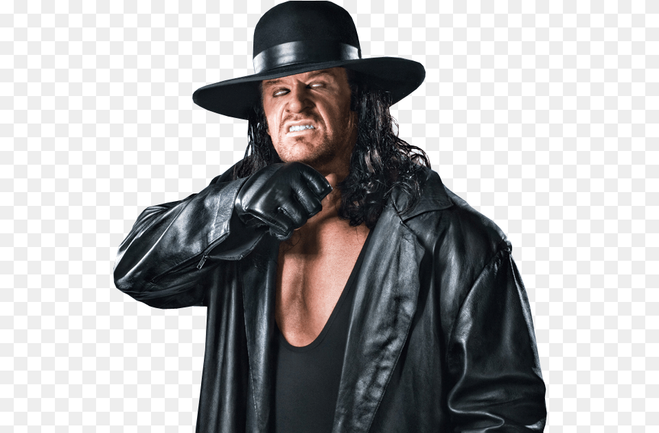 Wwe Undertaker Undertaker, Jacket, Clothing, Coat, Hat Png Image