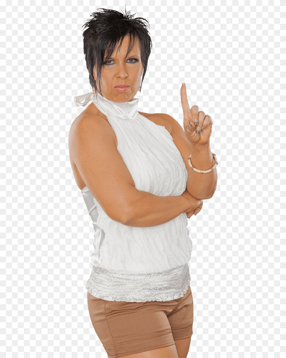 Wwe Vickie Guerrero And Edge Vickie Guerrero Wwe Vickie Wwe Vickie Guerrero Hands, Adult, Person, Hand, Finger Free Png Download