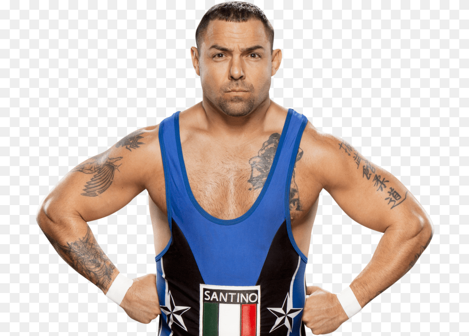 Wwe Wiki Wwe Santino Marella, Person, Skin, Tattoo, Adult Free Png