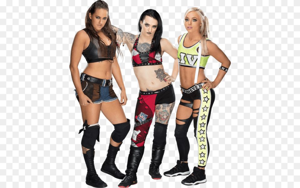 Wwe Women Tag Team, Tattoo, Skin, Person, Shorts Free Png Download