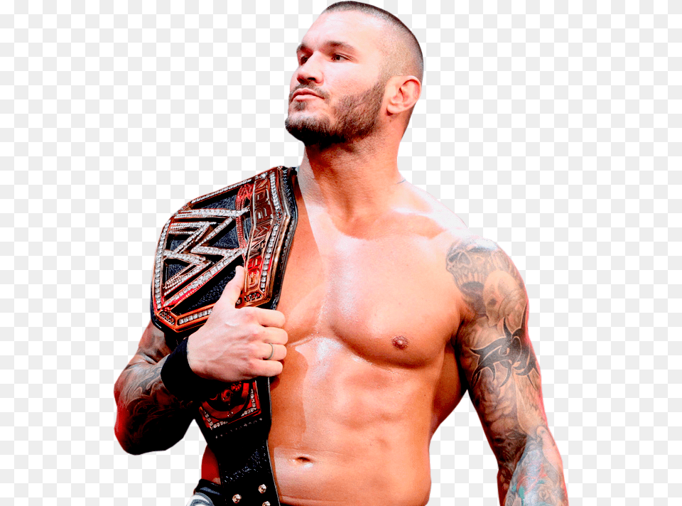 Wwe World Weavy Weight Cahmpions Randy Orton Icon, Tattoo, Skin, Body Part, Person Free Transparent Png