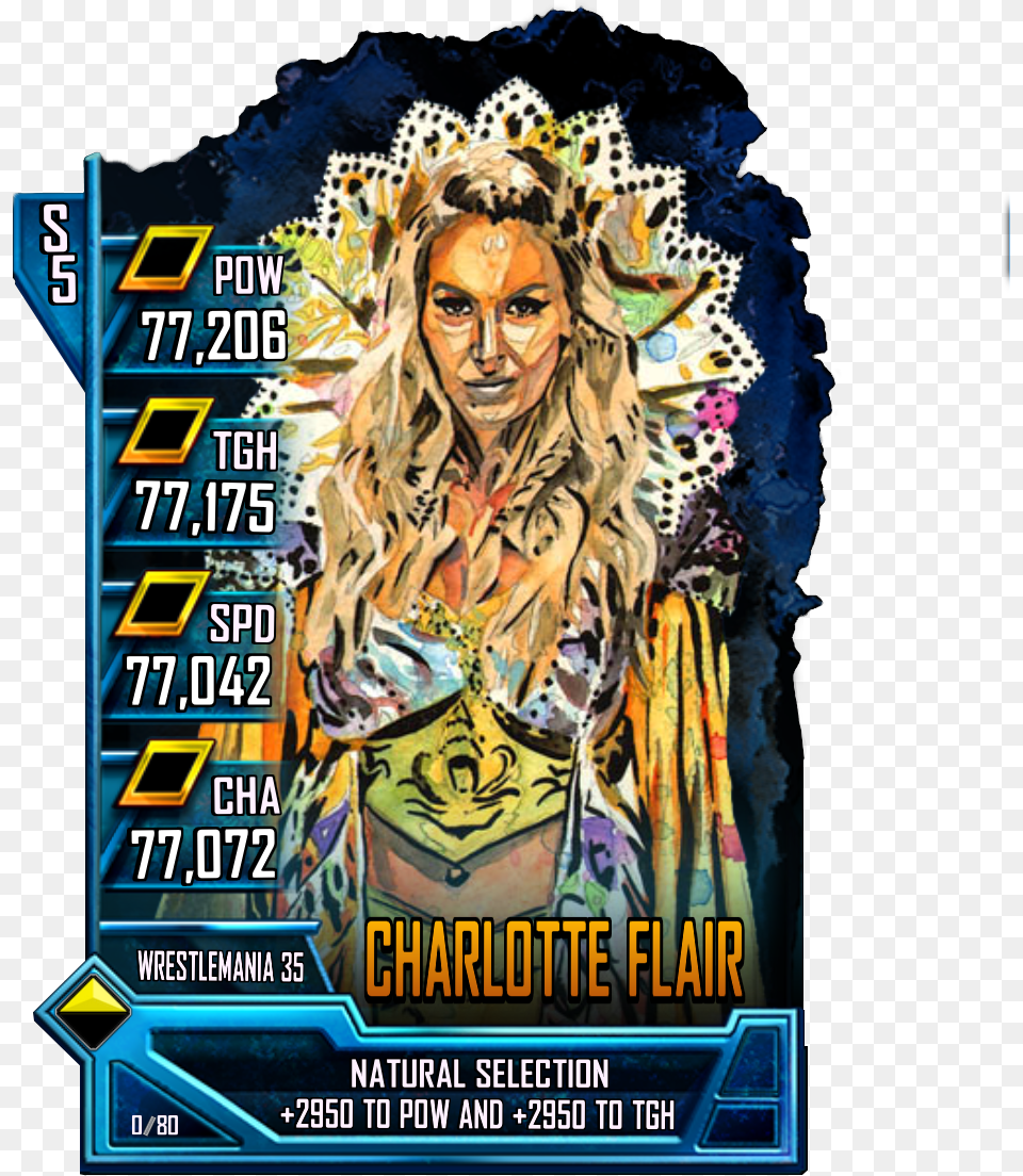Wwesc S5 Rs Charlotte Flair Wwe Supercard Wrestlemania 35 News Tier, Advertisement, Poster, Adult, Wedding Png