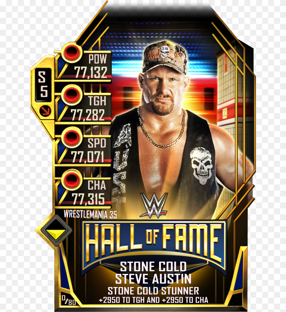 Wwesc S5 Wm35 Hof Stone Cold, Advertisement, Poster, Accessories, Adult Free Png Download