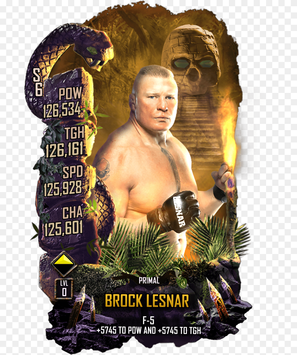Wwesc S6 Brock Lesnar Primal, Advertisement, Poster, Adult, Person Free Png