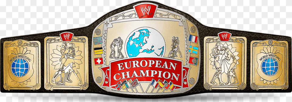 Wwf European Championship Title Dave Download Wwe European Championship, Accessories, Logo, Person Free Transparent Png