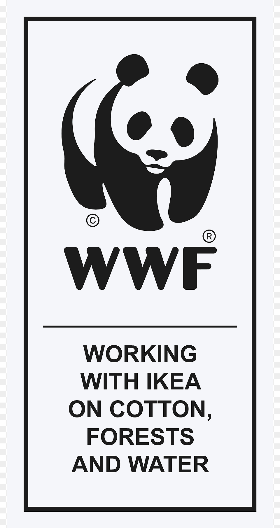 Wwf Is Working With Ikea On Cotton Forests And Water Jared Leto Hot Actor Singer 47x35 Print Poster, Advertisement, Stencil, Animal, Bear Png Image