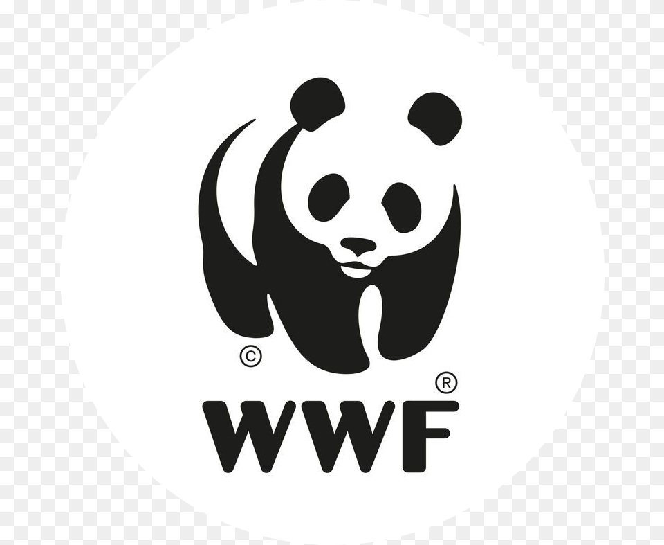 Wwf Logo Beled Wwf Logo, Stencil, Animal, Wildlife, Mammal Free Transparent Png