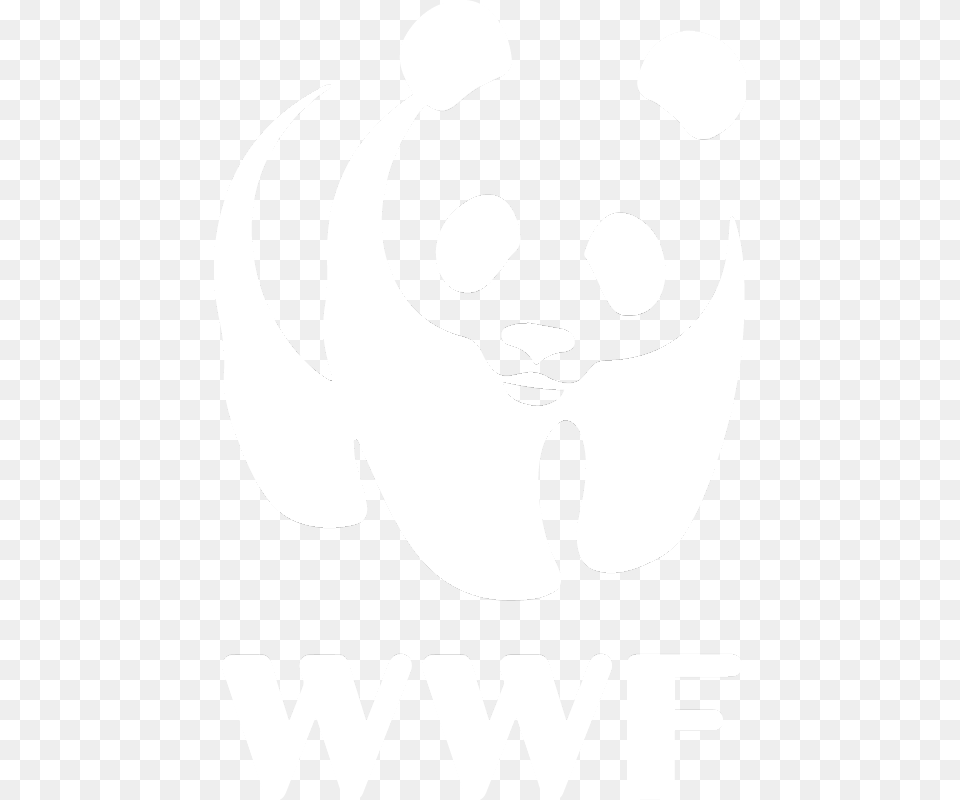 Wwf Logo World Wildlife Fund Logo Loadtve World Wildlife Fund Logo White, Stencil, Animal, Bear, Mammal Free Png Download