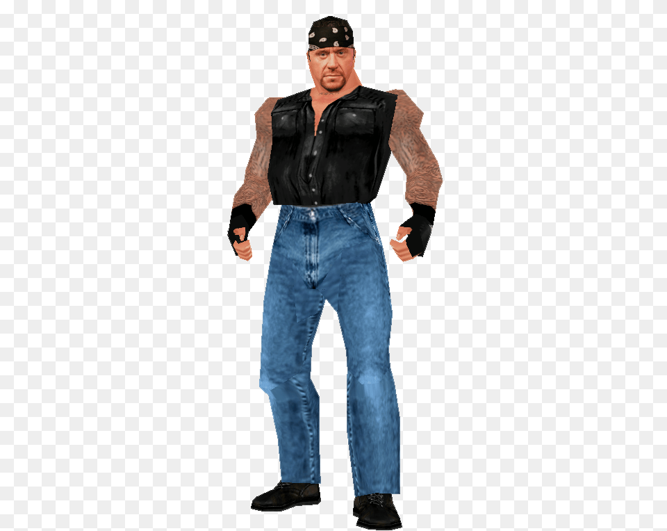 Wwf No Mercy Re Textured, Vest, Clothing, Pants, Jeans Free Png