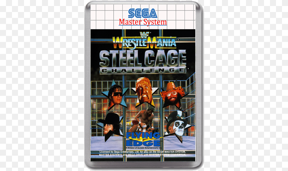 Wwf Wrestlemania Steel Cage Challenge Master System, Adult, Male, Man, Person Free Png