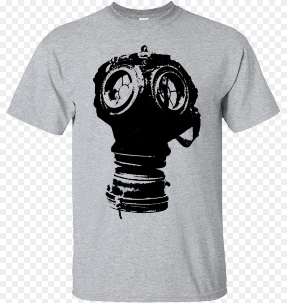 Wwi Gas Mask T Shirt Maskeli Adam, Clothing, T-shirt, Adult, Male Free Png