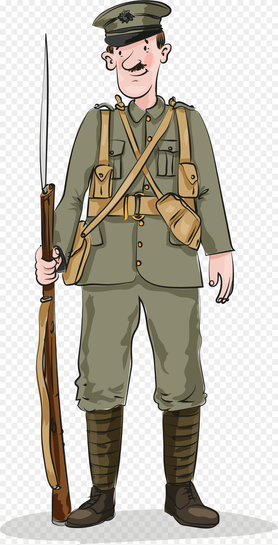 Wwi Soldier, Adult, Rifle, Person, Man Free Png Download