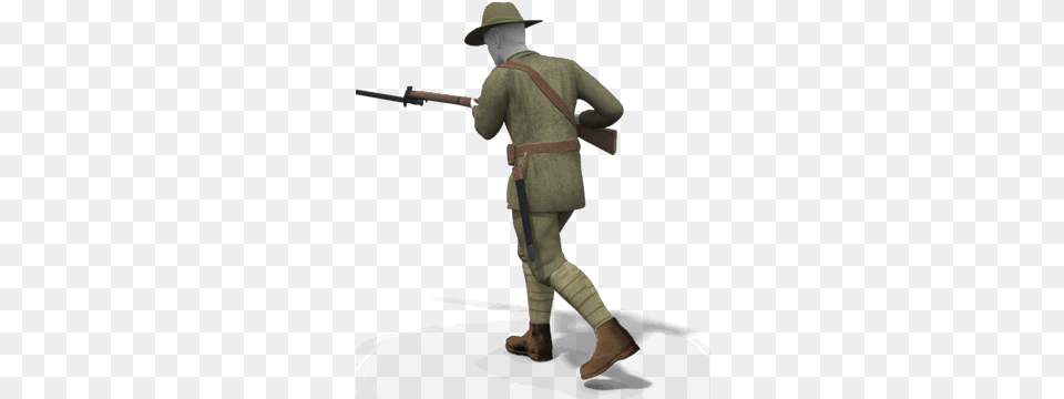 Wwi Uniform Builder Sniper, Clothing, Hat, Person, Firearm Free Transparent Png