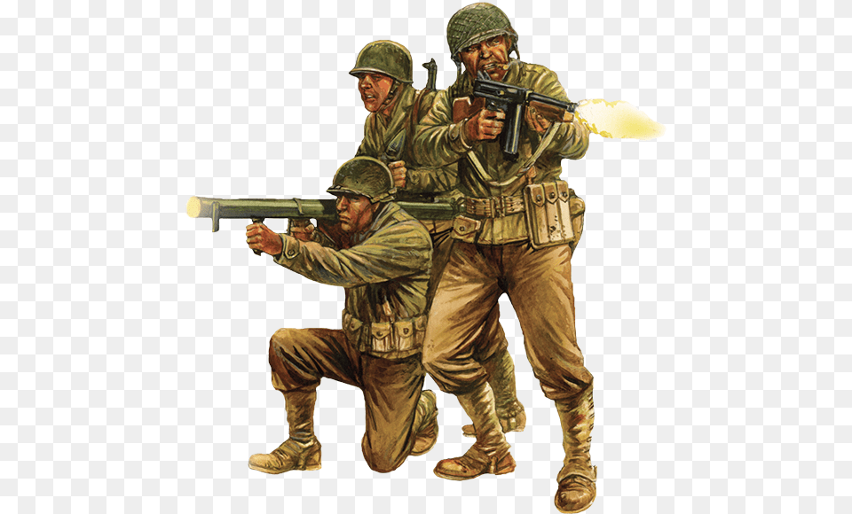 Wwii American Gis Art Ww2 American Soldier, Adult, Person, Male, Man Png Image