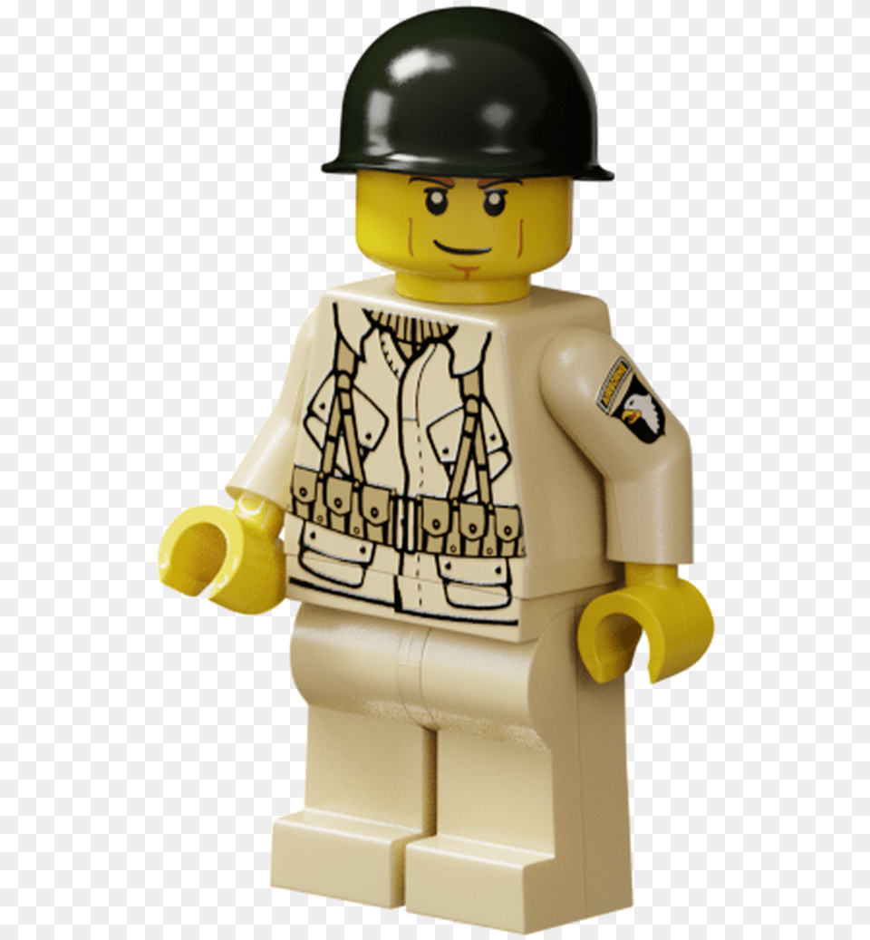 Wwii Us 101st Airborne Lego Ww2 101st Airborne, Baby, Person, Helmet, Face Png Image