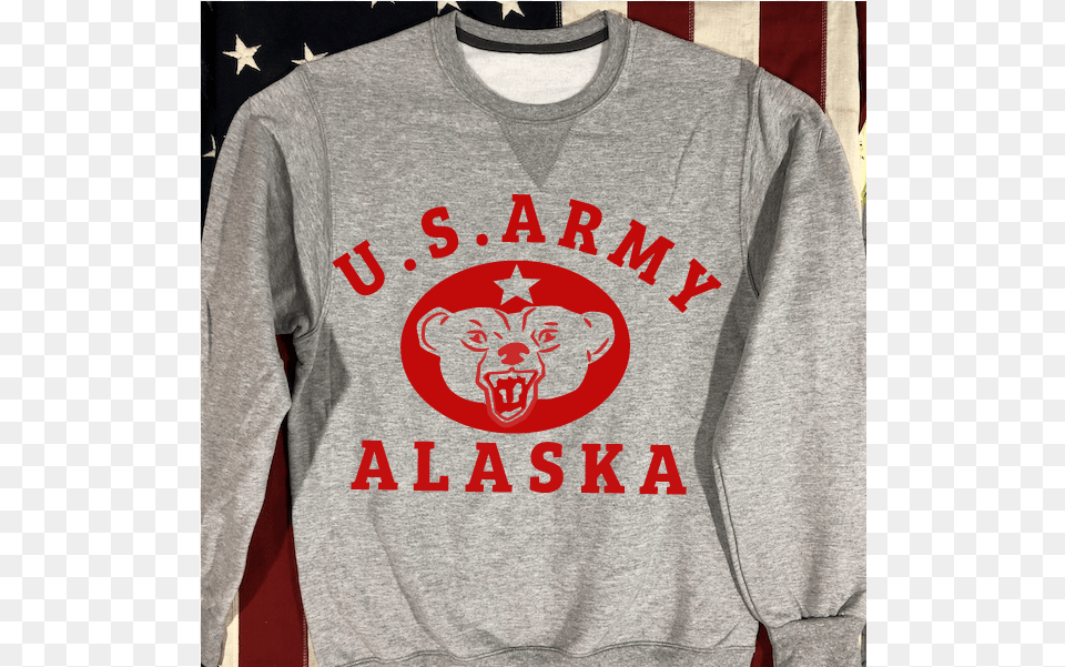 Wwii Us Army Alaska Sweatshirt Ww2 1st Infantry Division Shirt, T-shirt, Clothing, Knitwear, Long Sleeve Free Png