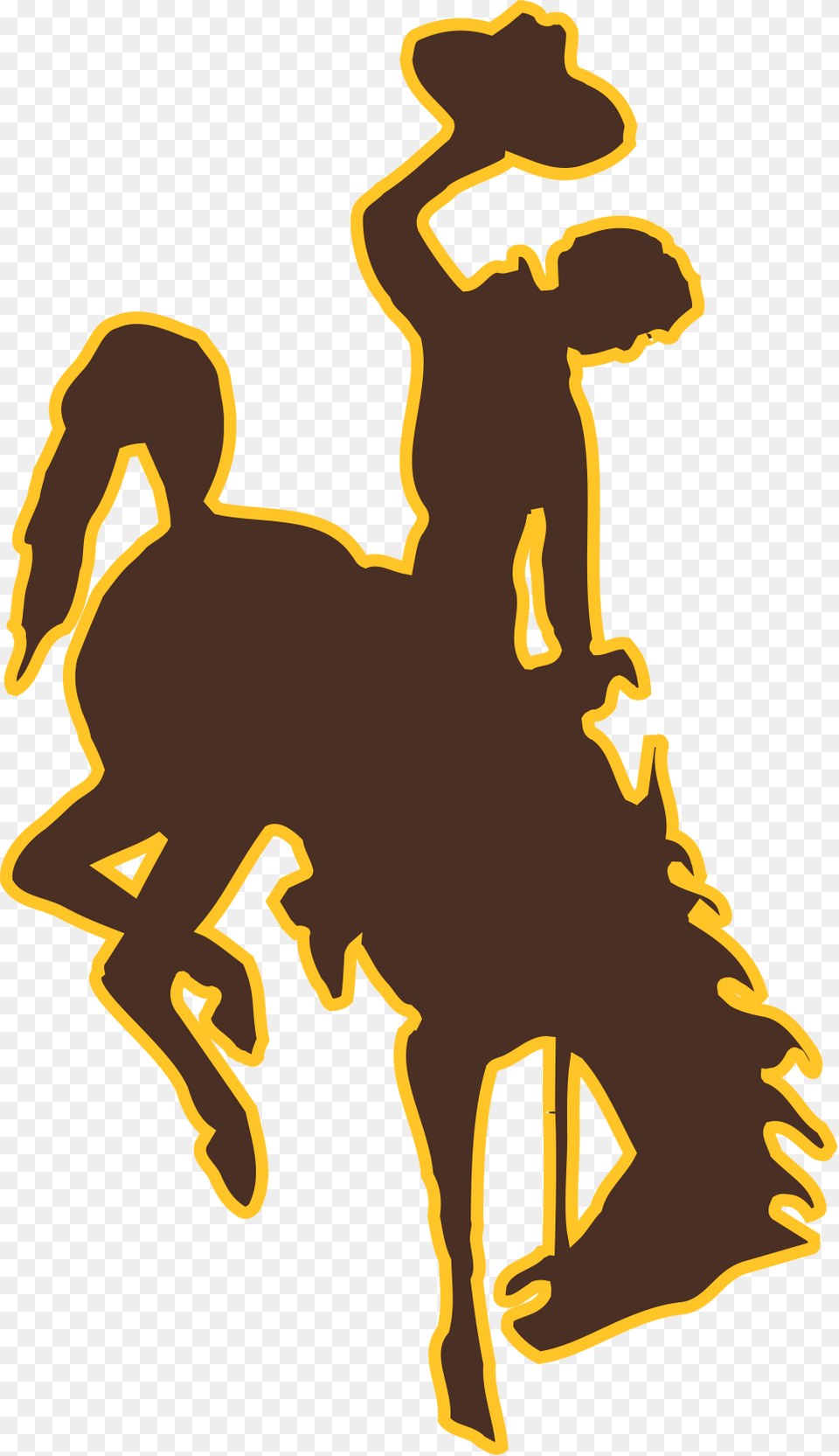 Wyoming Athletics Logo, Person, Animal Png