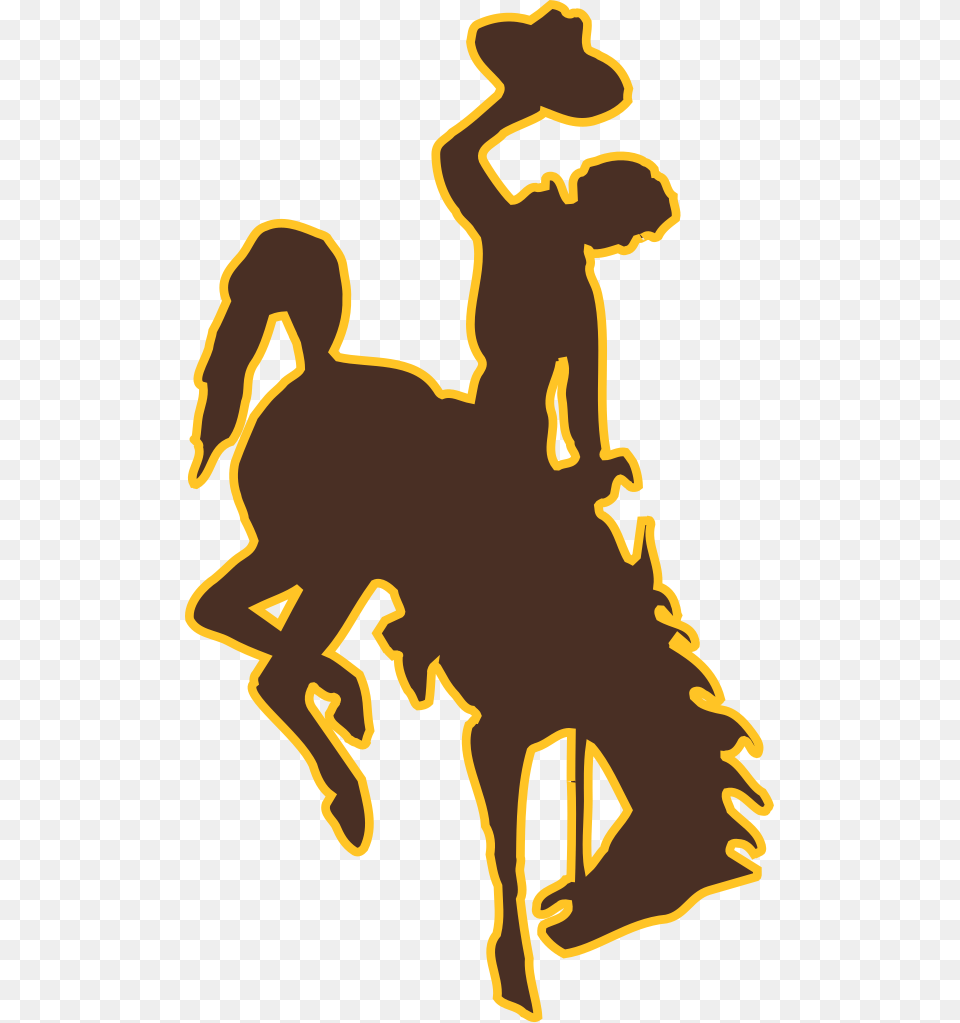 Wyoming Athletics Logo, Person, Animal, Head Png Image