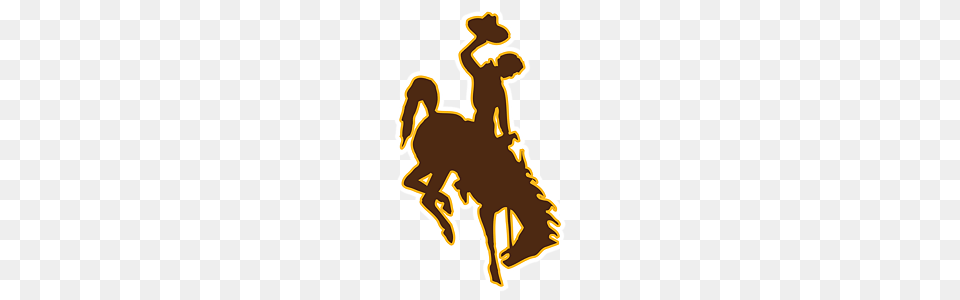 Wyoming Cowboy Clipart, Silhouette, Stencil Free Png Download