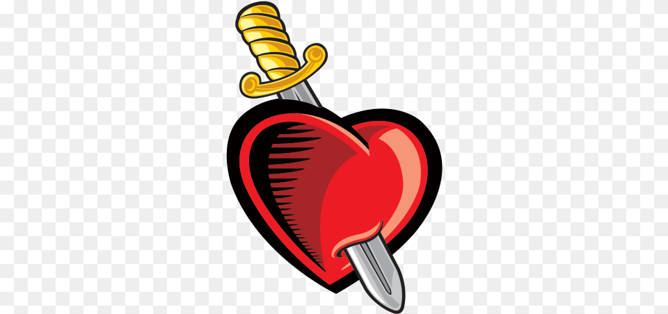 X 1 Broken Heart Stickers Clipart Full Size Heart Stickers To Sword, Weapon, Smoke Pipe, Blade Free Png Download