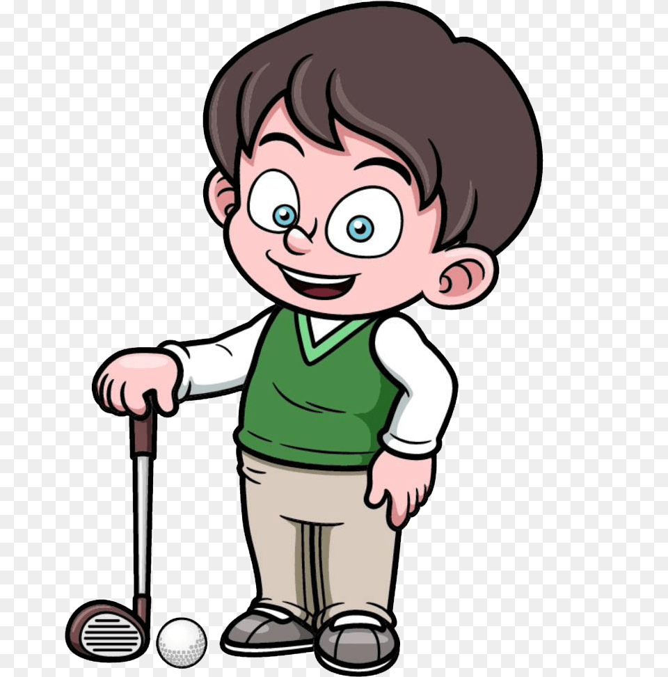 X 1000 4 Golfer Cartoon, Baby, Person, Face, Head Free Transparent Png