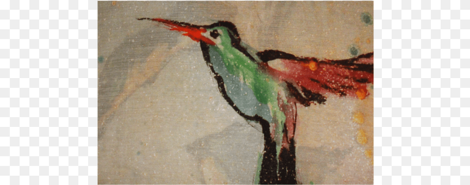 X 100cm Ruby Throated Hummingbird, Art, Painting, Animal, Bird Png Image